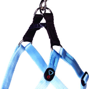 COLEIRA PEITORAL AMERICANO NYLON AZUL BB