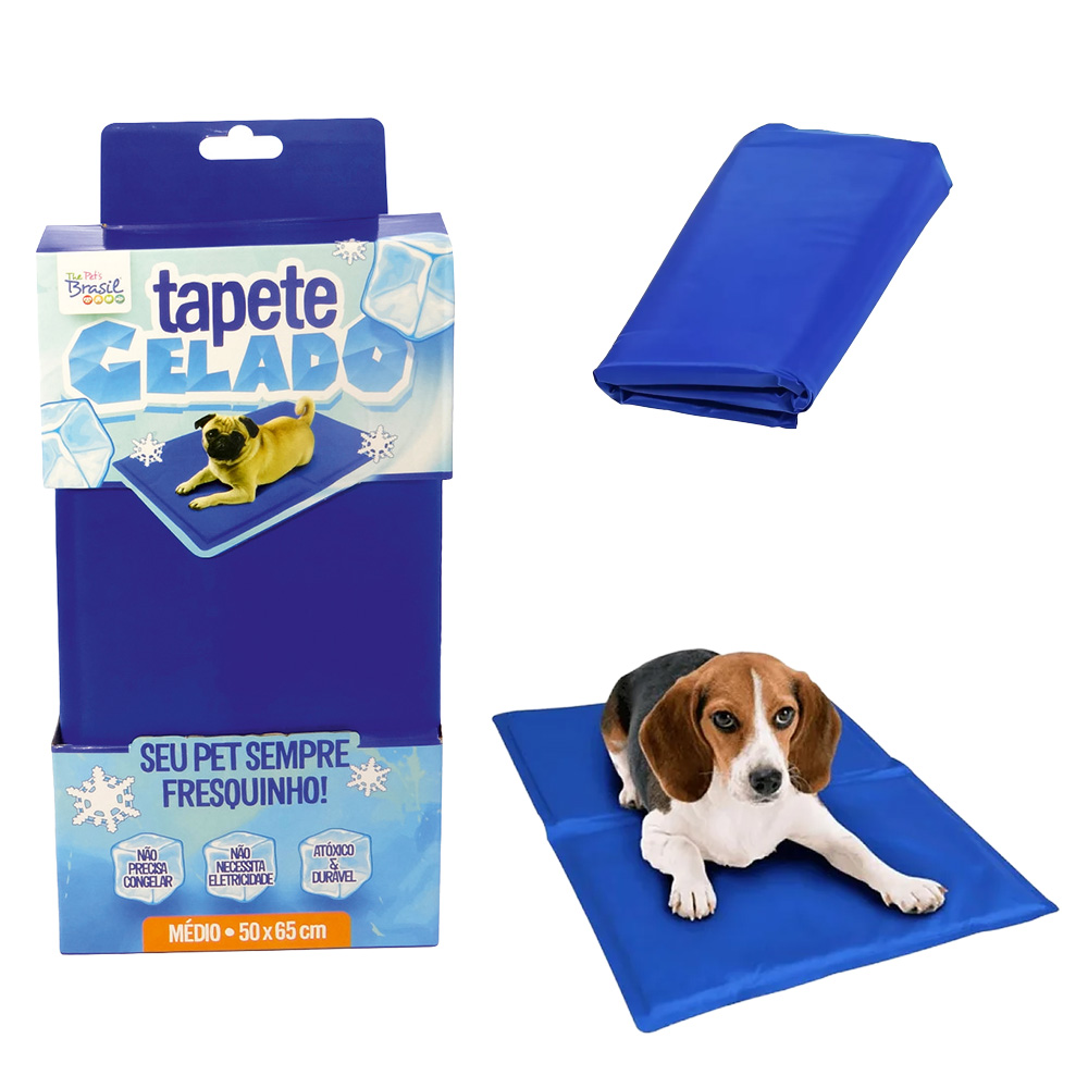 TAPETE GELADO AZUL MEDIO 65X50 | Loja Coltelli